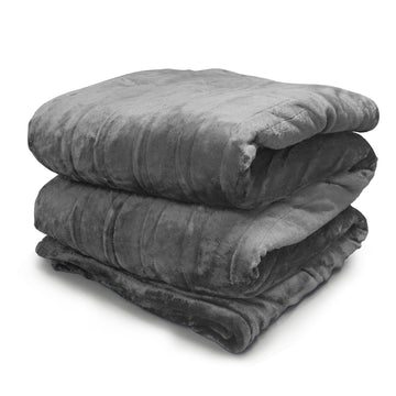 SUMKEA 72"L x 84" W Heated Blanket, Fast Heating, Machine Washable, Warm and Cozy,Gray