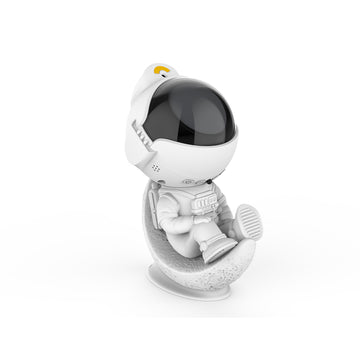 SUMKEA Aurora Light Projector, Space-man with Moon Base, White